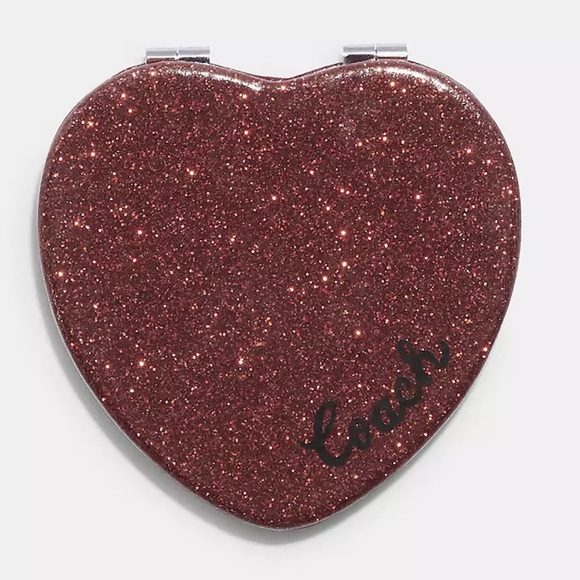 Coach Accessories New In Packagingcoach Glitter Heart Compact